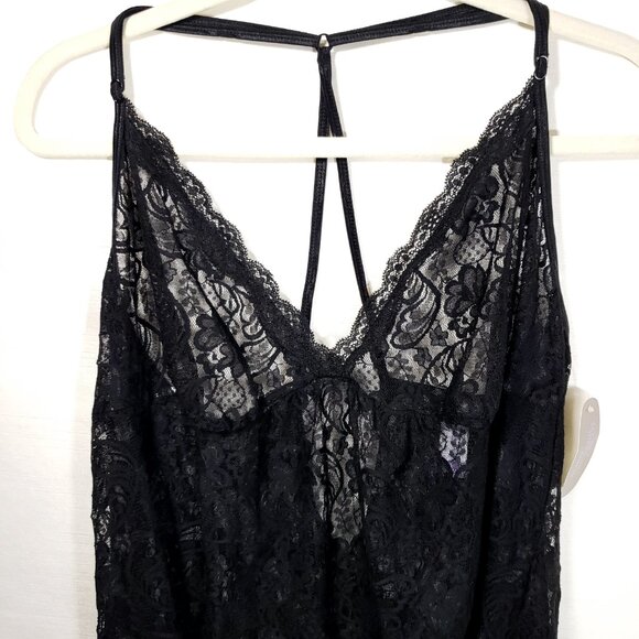 Secret Treasures Women’s and Women’s Plus Coquette Lace Chemise 2X Black NWT - Picture 8 of 15
